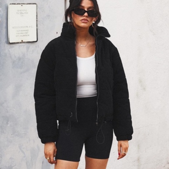 Princess Polly Jackets & Blazers - Princess Polly Corduroy Puffer Jacket
